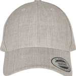 Premium Curved Visor Snapback Cap - Lysegrå - Headz Up 