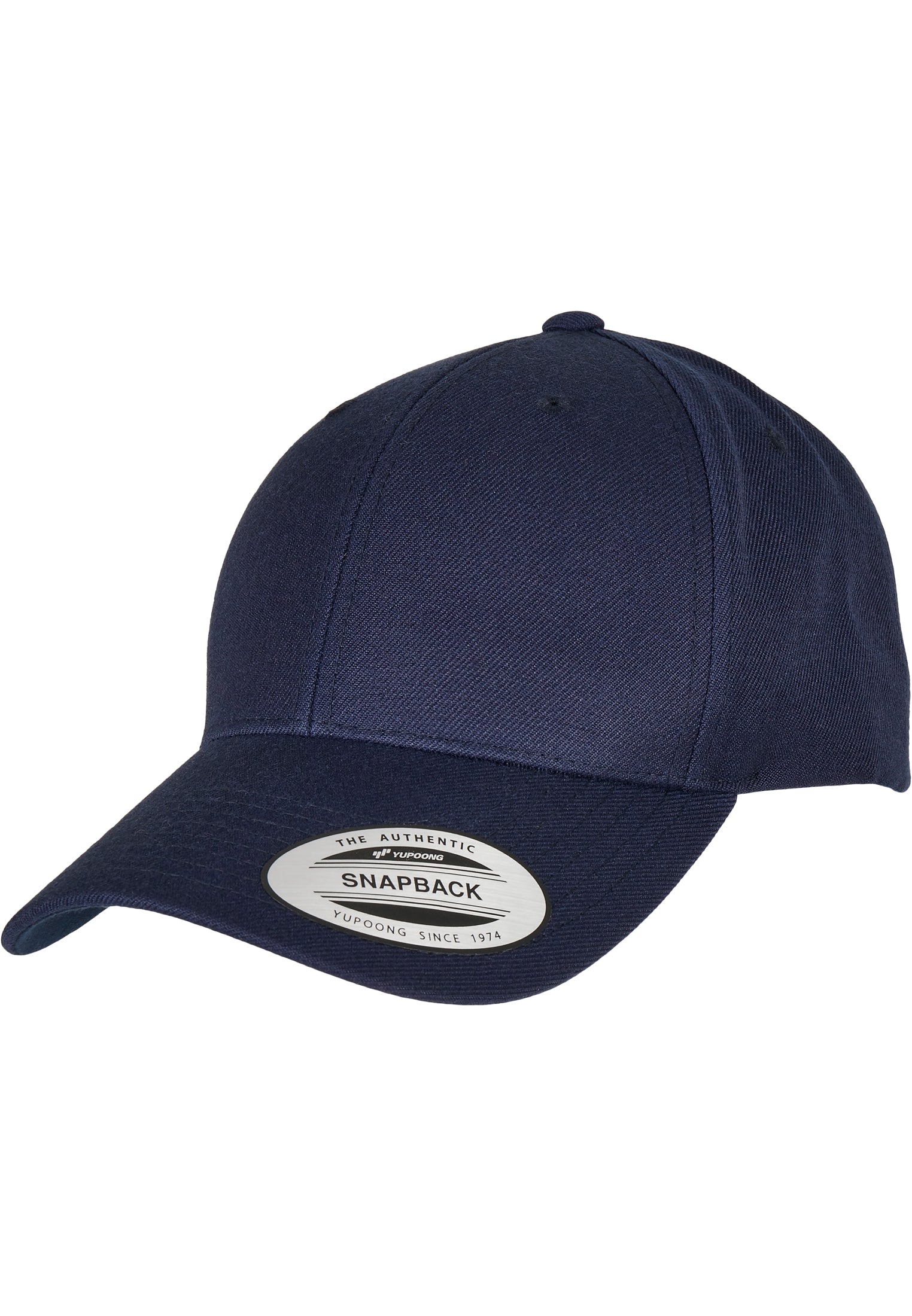 Premium Curved Visor Snapback Cap - Navy - Headz Up 