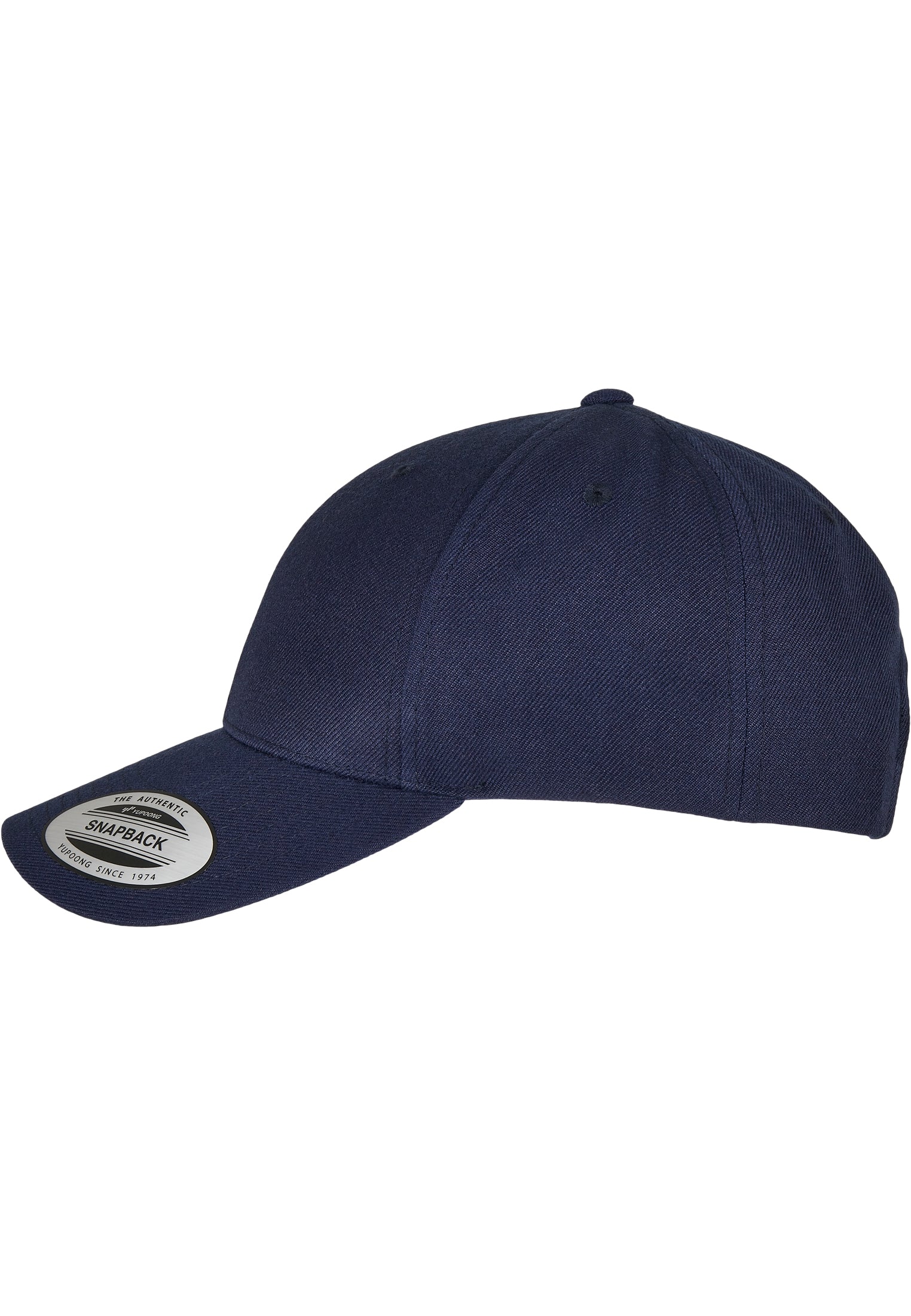 Premium Curved Visor Snapback Cap - Navy - Headz Up 
