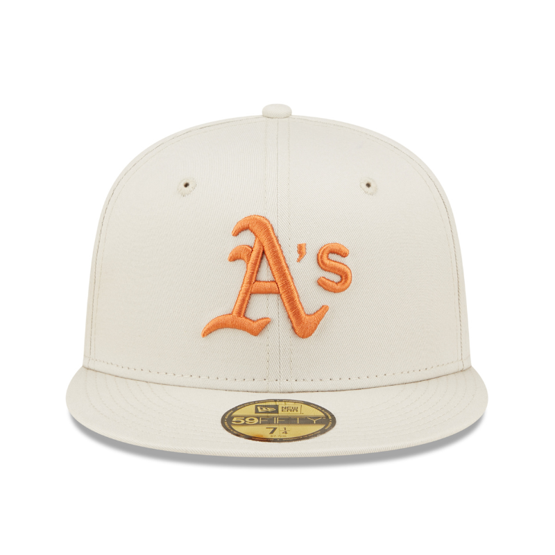 59Fifty Fitted Cap League Essential Oakland Athletics - Stone/Rust - Headz Up 