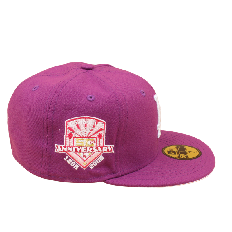 Los Angeles Dodgers Cooperstown 59Fifty Fitted 50th Anniversary - Grape - Headz Up 