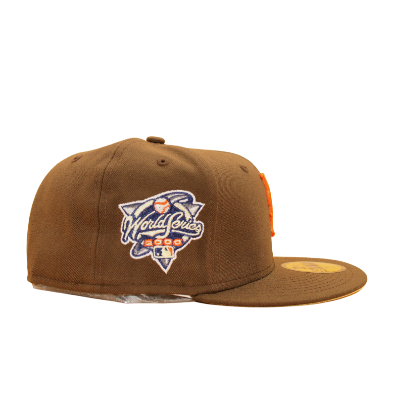 New York Mets Cooperstown 59Fifty Fitted World Series 2000 Walnut/Soft Yellow - Headz Up 