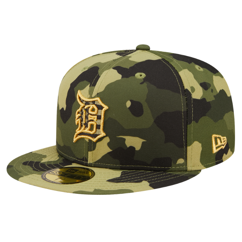 59fifty Fitted Cap Detroit Tigers Armed Forces (2022) - Camo - Headz Up 