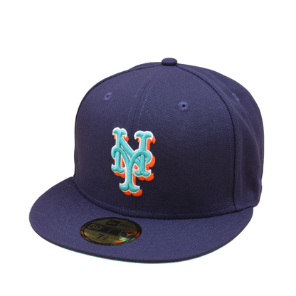 New York Mets Cooperstown 59Fifty Fitted SHEA STADIUM - Light Navy - Headz Up 
