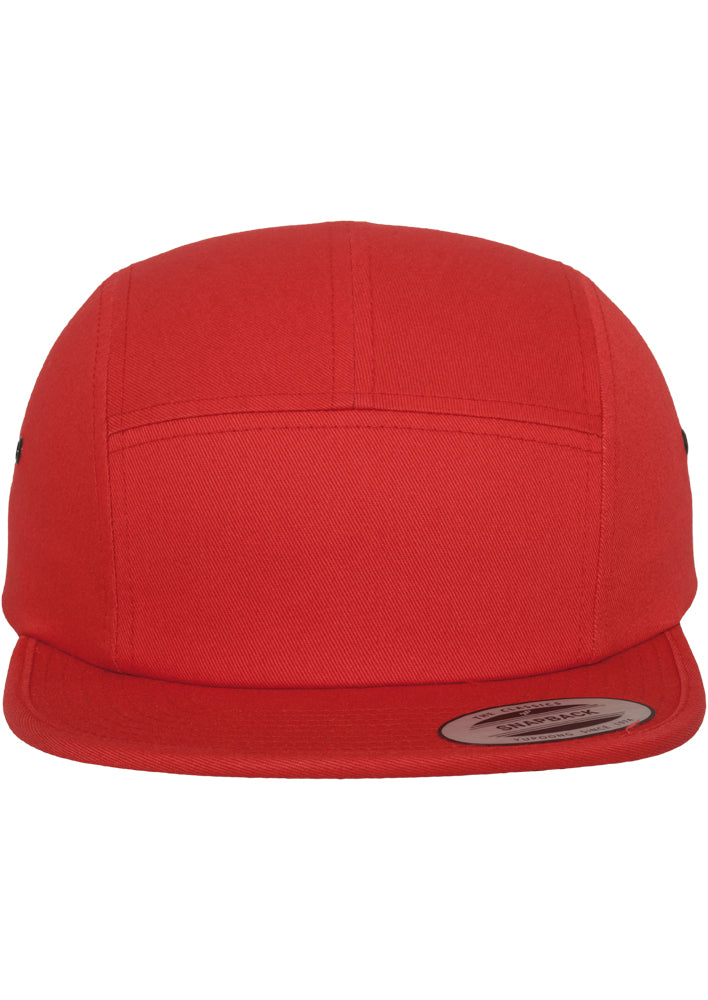 Classic Jockey 5-Panel Cap - Red - Headz Up 