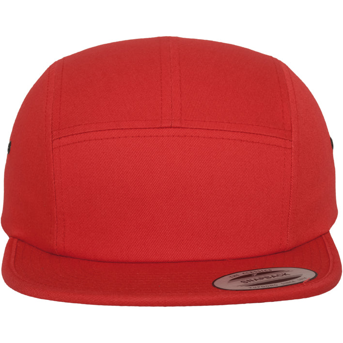 Classic Jockey 5-Panel Cap - Red - Headz Up 