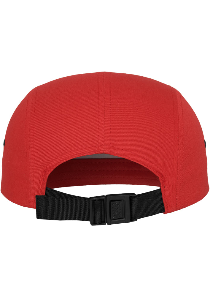 Classic Jockey 5-Panel Cap - Red - Headz Up 