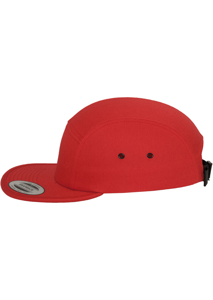 Classic Jockey 5-Panel Cap - Red - Headz Up 