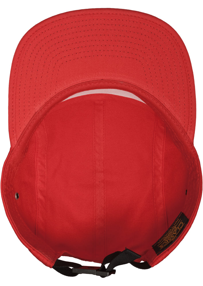 Classic Jockey 5-Panel Cap - Red - Headz Up 