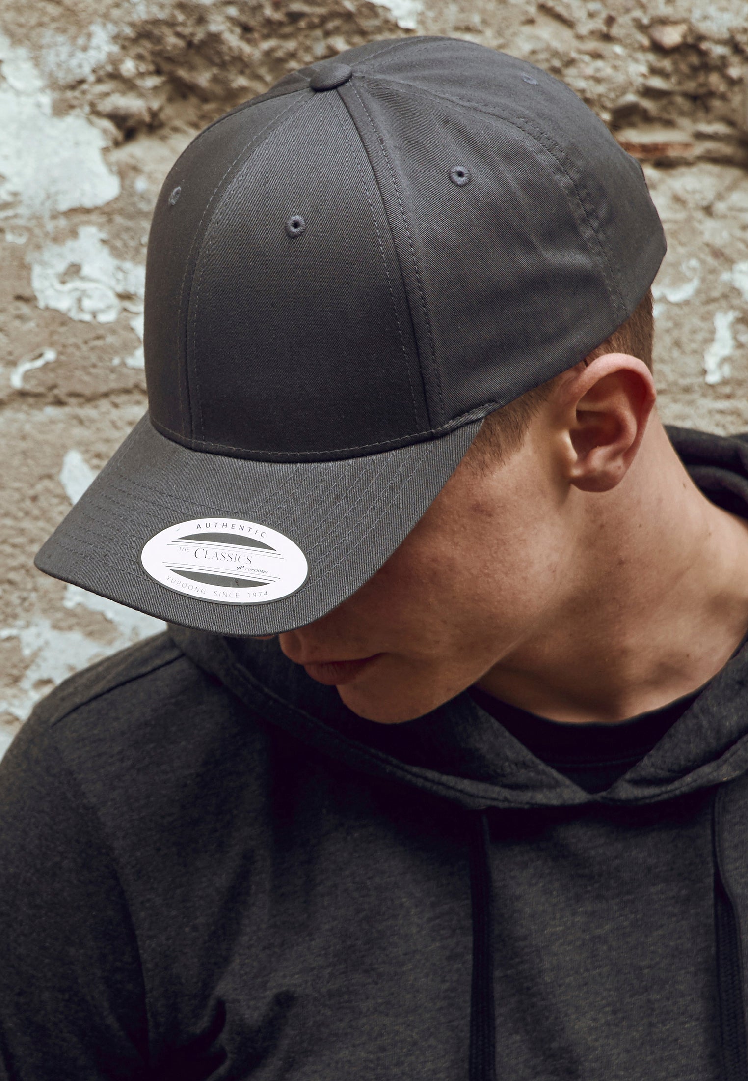 Curved Classic Snapback - Charcoal - Headz Up 