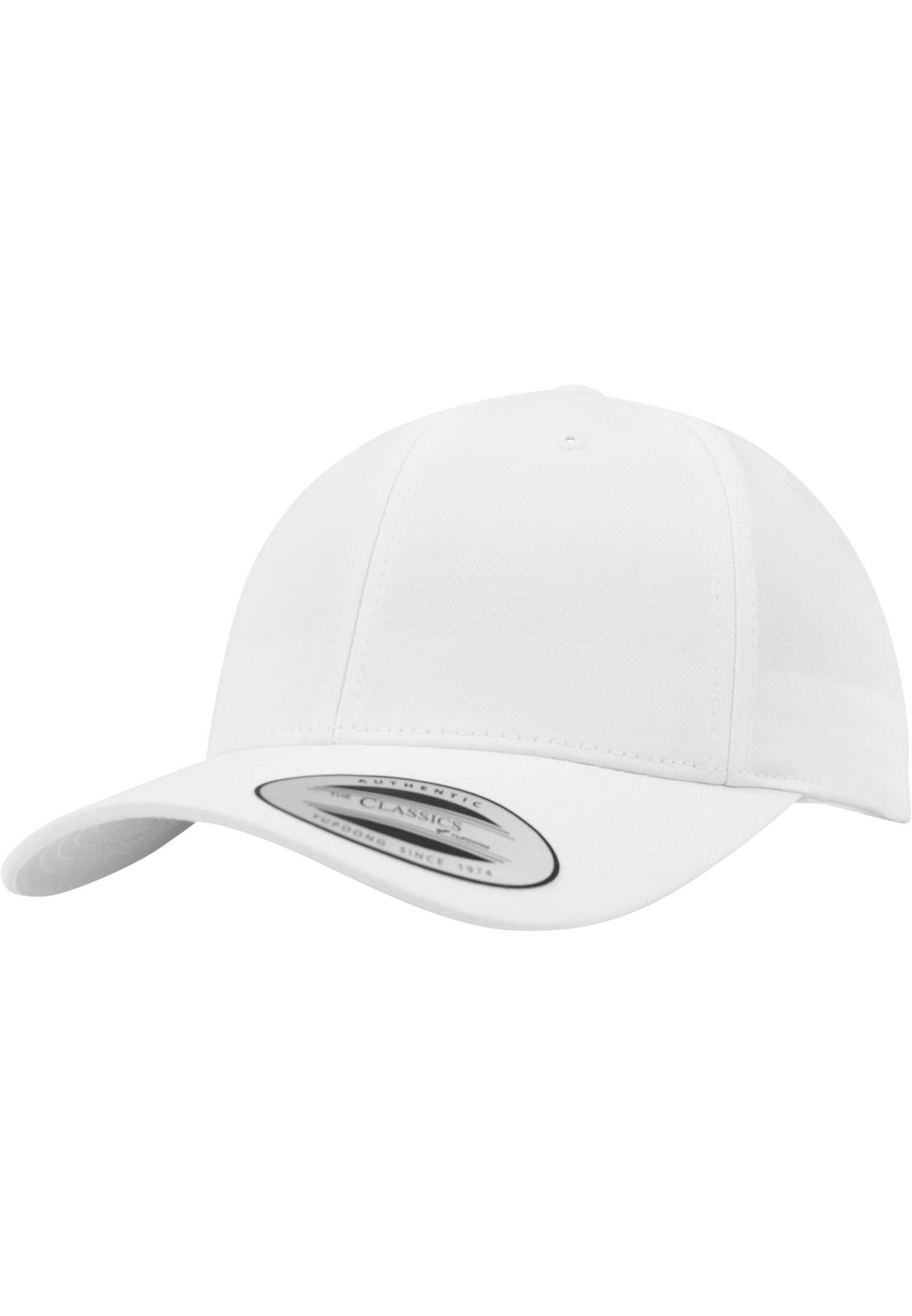 Curved Classic Snapback - White - Headz Up 