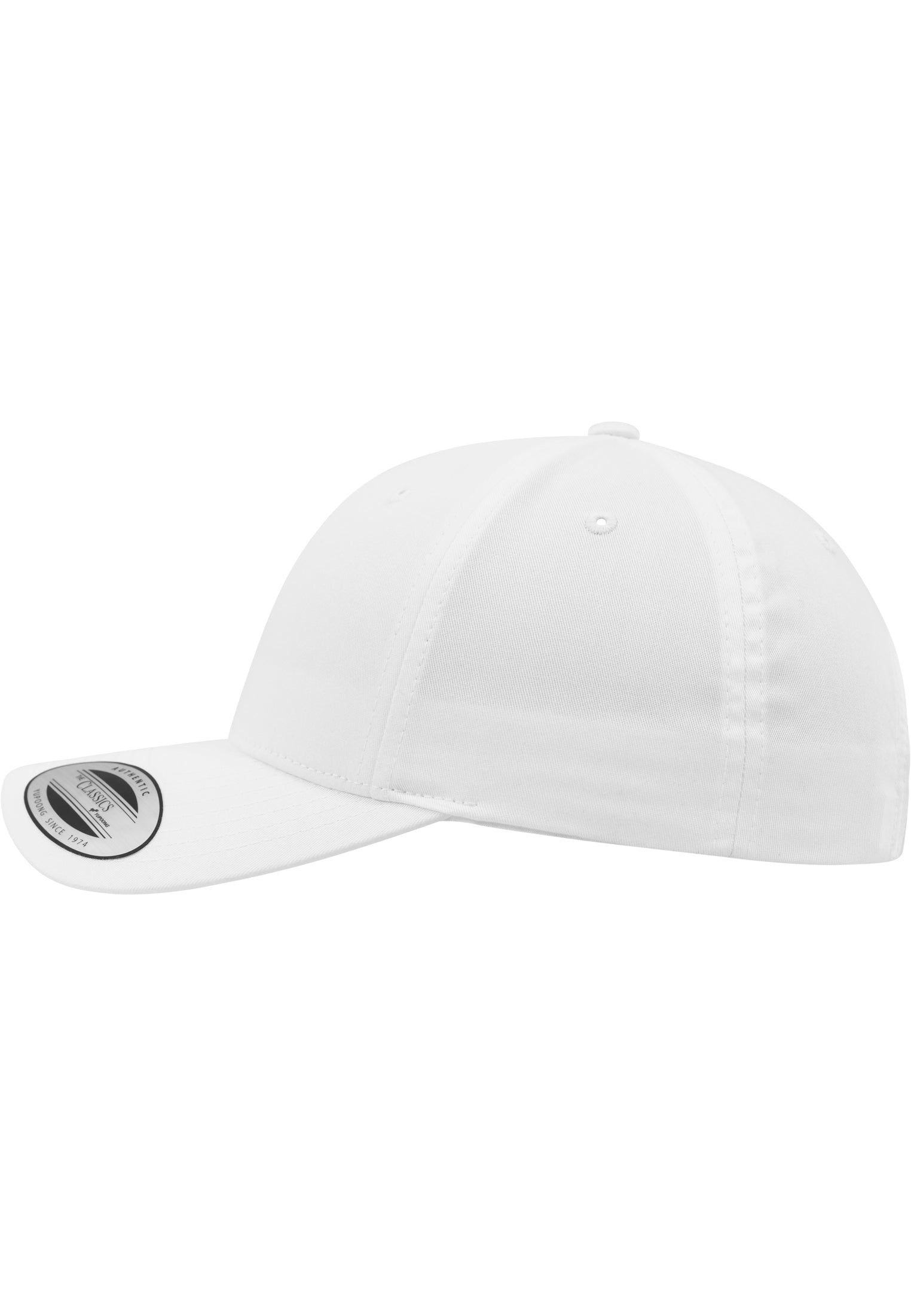 Curved Classic Snapback - White - Headz Up 