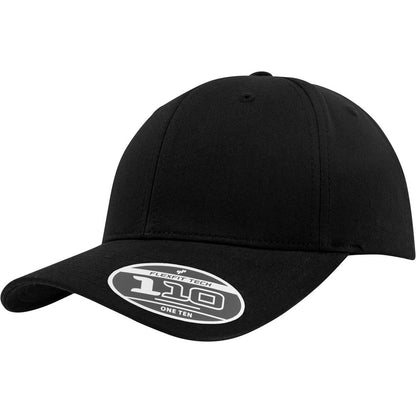 Curved Classic 110 Flexfit Snapback - Black - Headz Up 