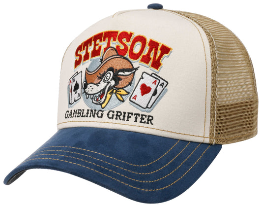 Gambling Grifter Trucker Cap - Off White - Headz Up 