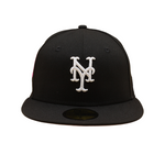 New York Mets Cooperstown 59Fifty Fitted World 50th Anniversary - Black - Headz Up 