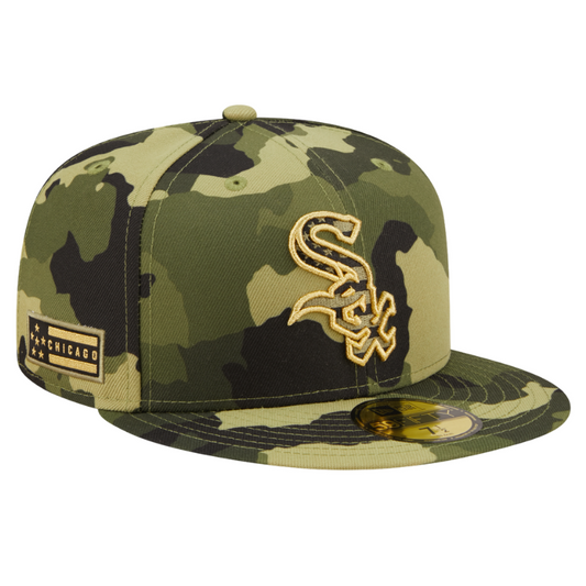 59fifty Fitted Cap Chicago White Sox Armed Forces (2022) - Camo - Headz Up 