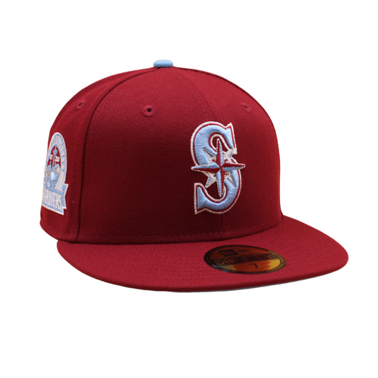 Seattle Mariners Cooperstown 59Fifty Fitted 30th Anniversary - Cardinal/Sky - Headz Up 