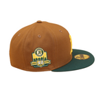 Oakland Athletics Cooperstown 59Fifty Fitted 40 Years Anniversary - Peanut/Dark Green/Gold - Headz Up 