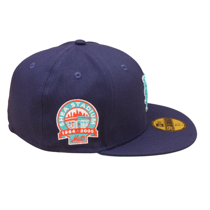 New York Mets Cooperstown 59Fifty Fitted SHEA STADIUM - Light Navy - Headz Up 
