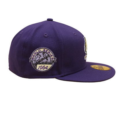 St. Louis Cardinals Cooperstown 59Fifty Fitted World Series 1964 - Purple/Soft Yellow - Headz Up 