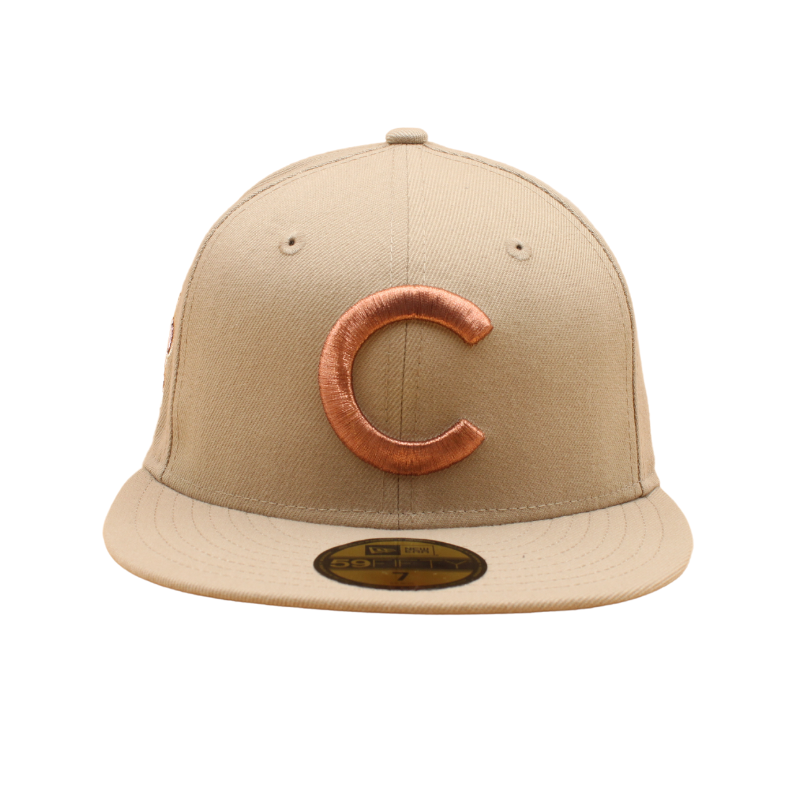 Chicago Cubs Cooperstown 59Fifty Fitted World Series 1908 - Khaki - Headz Up 