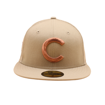 Chicago Cubs Cooperstown 59Fifty Fitted World Series 1908 - Khaki - Headz Up 