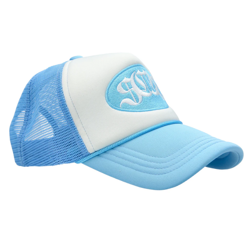 Blue Sabo Logo Trucker Cap - Headz Up 