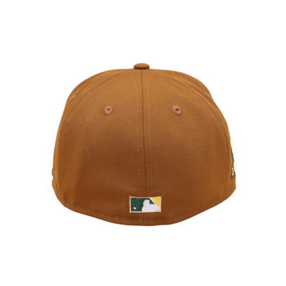 Oakland Athletics Cooperstown 59Fifty Fitted 40 Years Anniversary - Peanut/Dark Green/Gold - Headz Up 