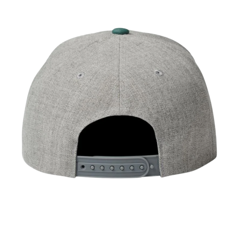Crest C MP Snapback Cap - Heather Grey/Dark Green - Headz Up 
