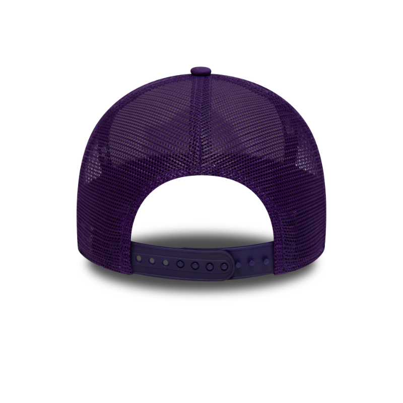 Los Angeles Lakers Team Color Block A-Frame Trucker - White/Purple - Headz Up 