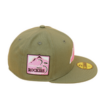 Colorado Rockies Cooperstown 59Fifty Fitted 25th Anniversary - Olive/Pink - Headz Up 