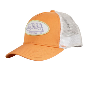 Von Dutch Boston Trucker Cap - Peach/White - Headz Up 