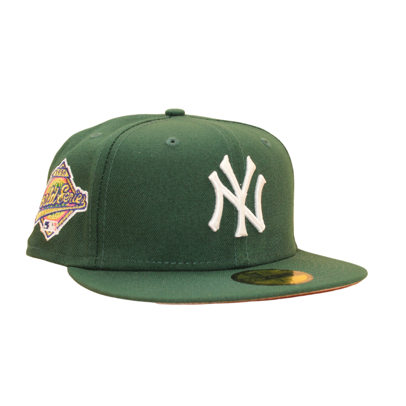 Men's New Era Pink/Green York Yankees Cooperstown Collection Yankee Stadium Passion Forest 59FIFTY Fitted Hat