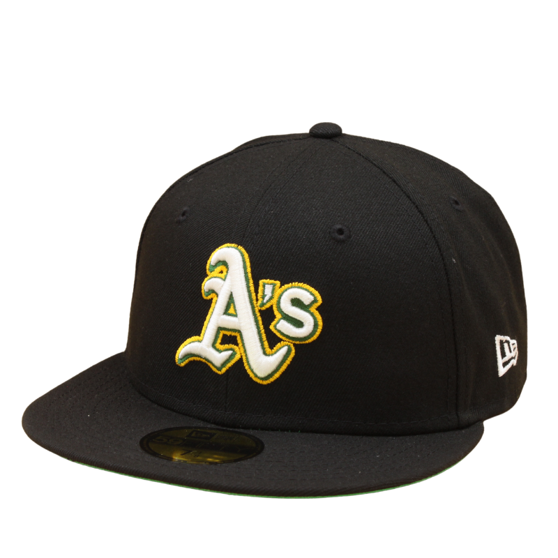 59Fifty Fitted Cap Oakland Athletics CITRUS POP - Black - Headz Up 