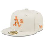 59Fifty Fitted Cap League Essential Oakland Athletics - Stone/Rust - Headz Up 