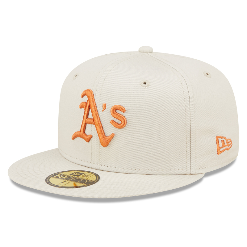 59Fifty Fitted Cap League Essential Oakland Athletics - Stone/Rust - Headz Up 