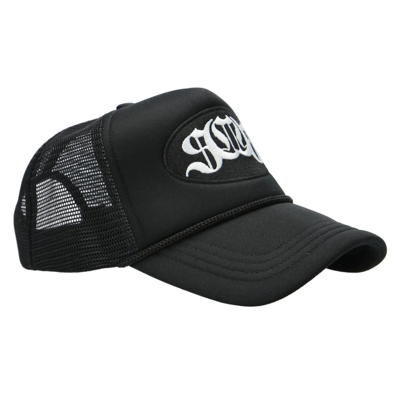 Black Sabo Logo Trucker Cap - Headz Up 