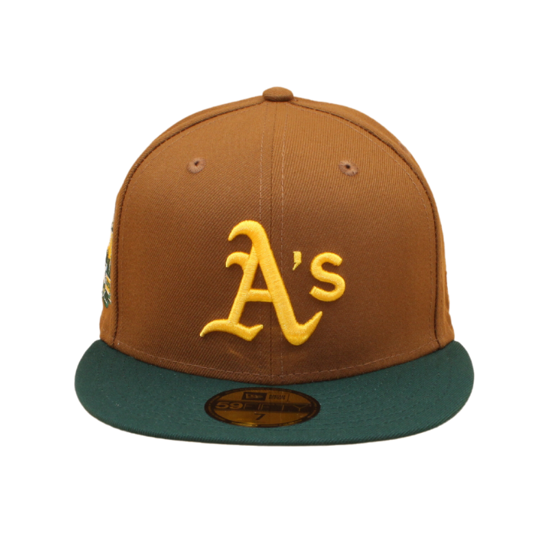 Oakland Athletics Cooperstown 59Fifty Fitted 40 Years Anniversary - Peanut/Dark Green/Gold - Headz Up 