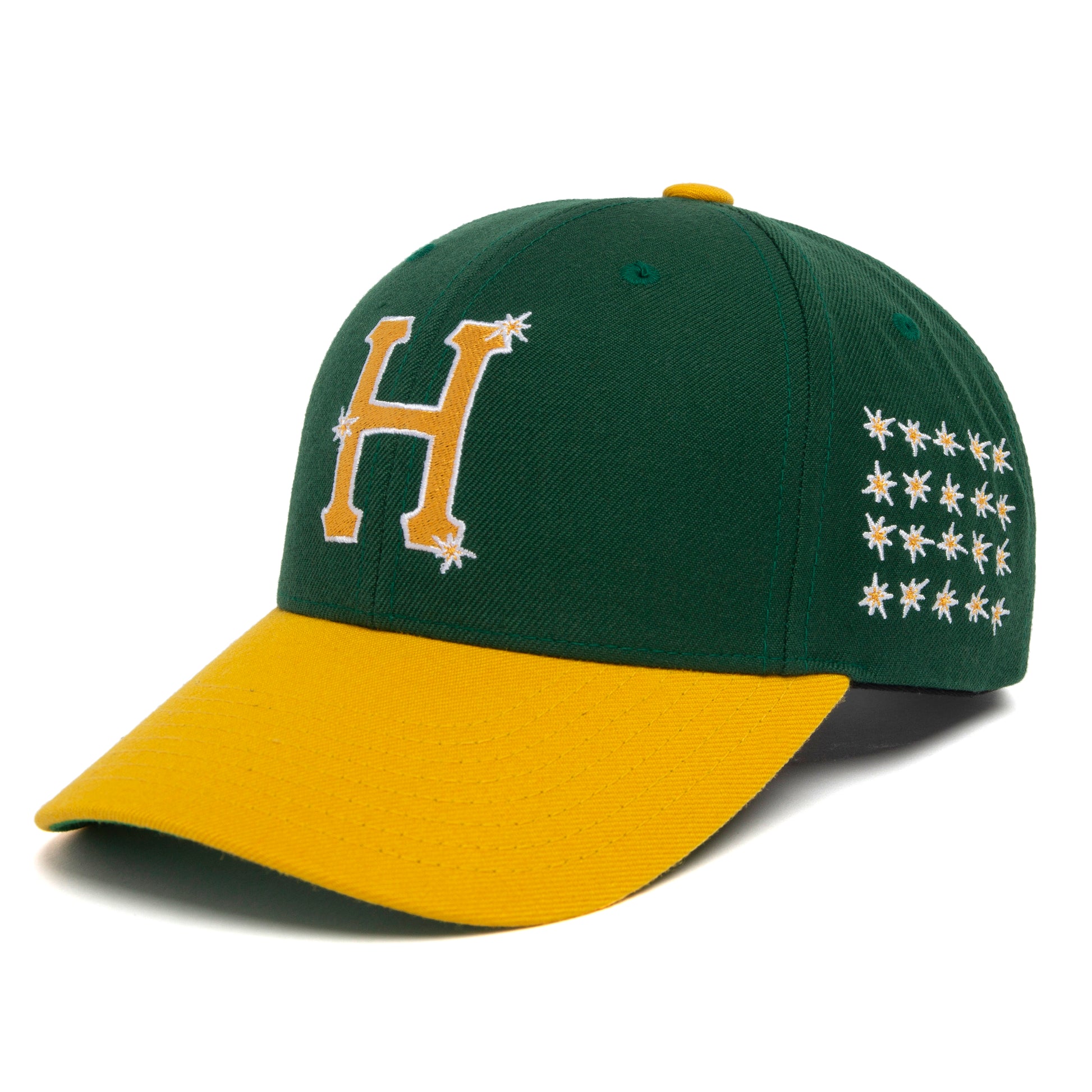 HUF Anniversary 6-Panel Snapback - Green/Yellow - Headz Up 
