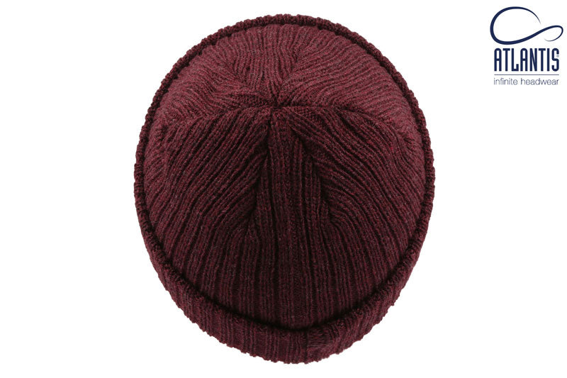 Docker Beanie - Burgundy Melange - Headz Up 