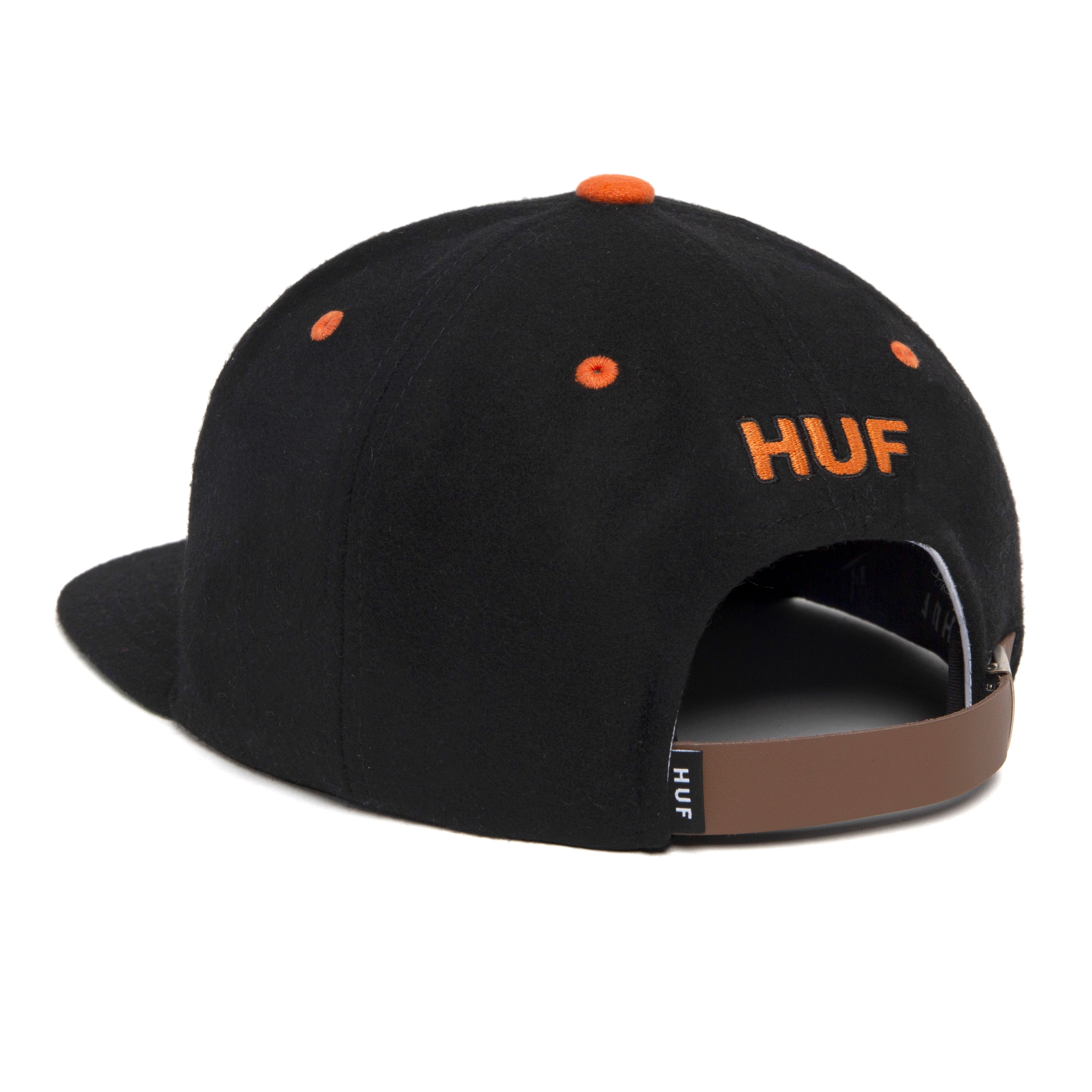 HUF - Home Base 6-Panel Cap - Black - Headz Up 