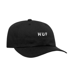 HUF Essentials OG Logo CV Dad Cap - Black - Headz Up 