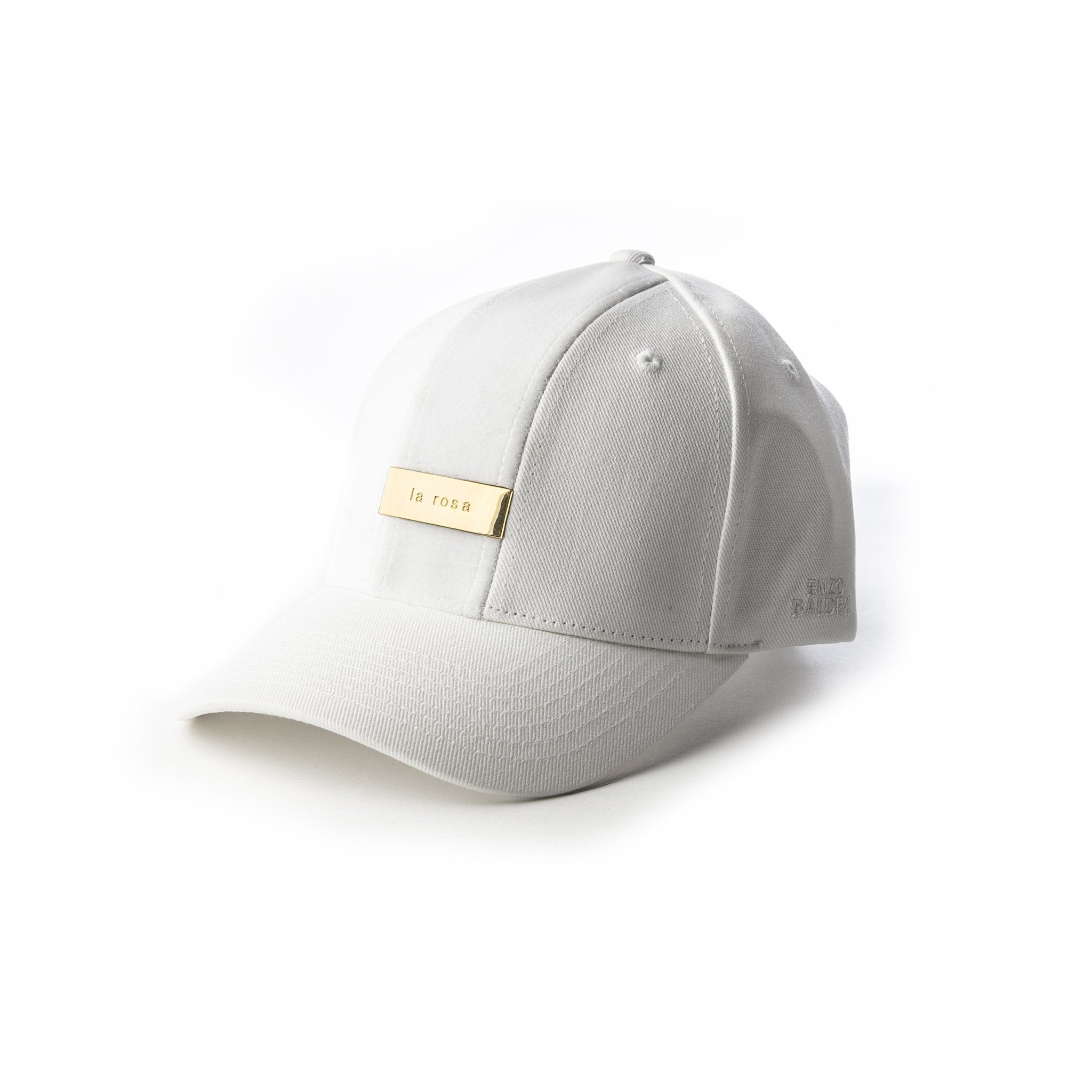 ENZO BALDINI WHITE GOLD BASEBALL CAP - Headz Up 