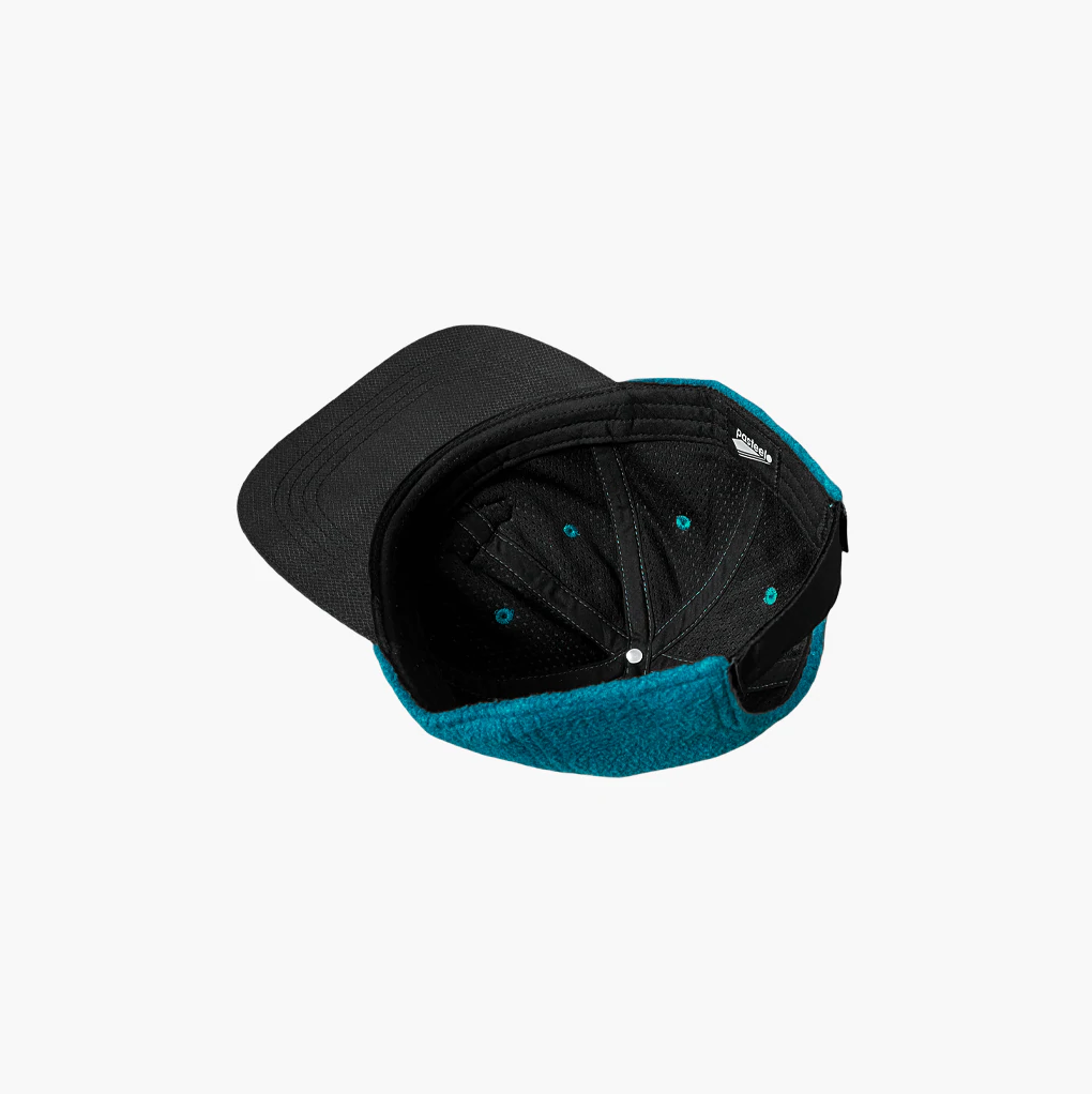 Pasteelo - Polarfleece 6 Panel Cap - Dark Teal/Sort - Headz Up 