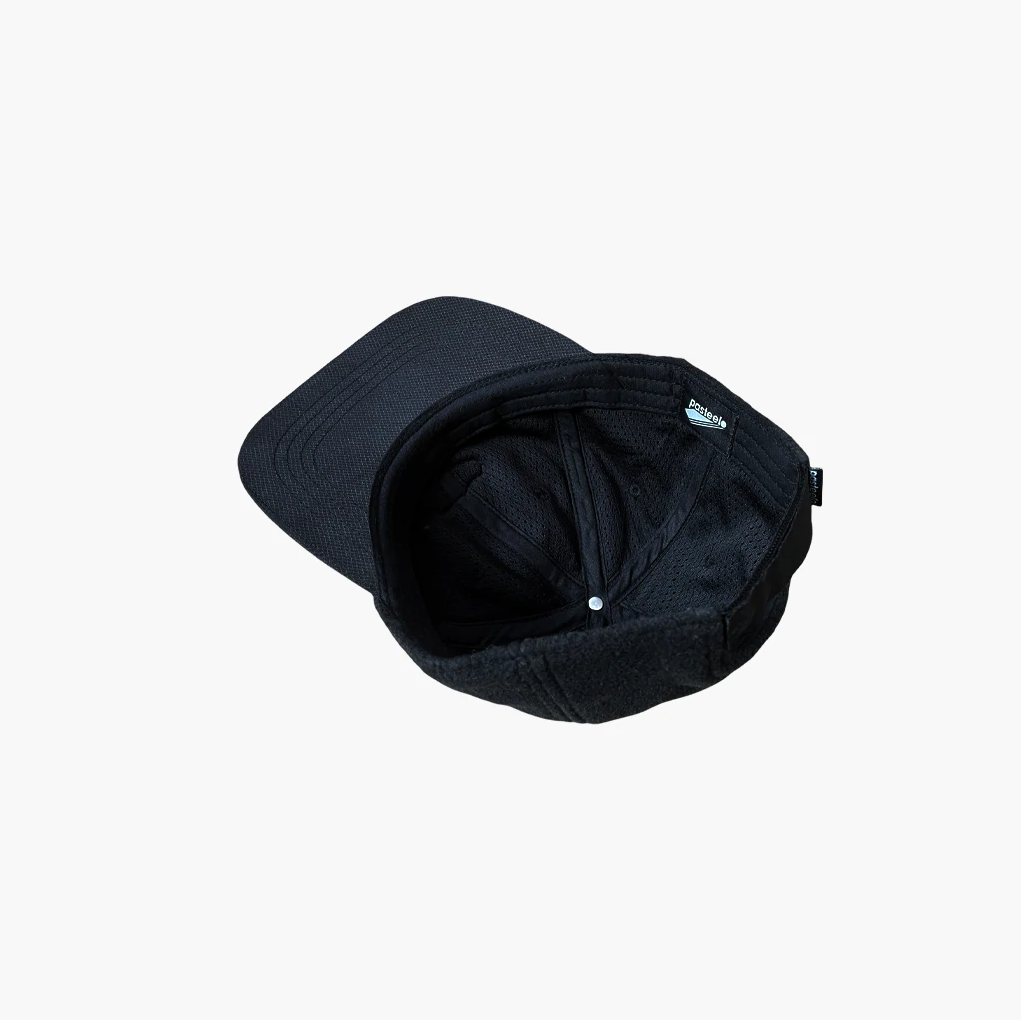 Pasteelo - Polarfleece 6 Panel Cap - Sort/Sort - Headz Up 