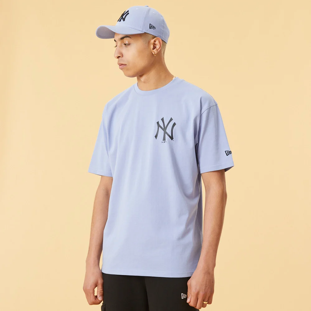 MLB Big Logo Oversized Tee - New York Yankees - Blå - Headz Up 