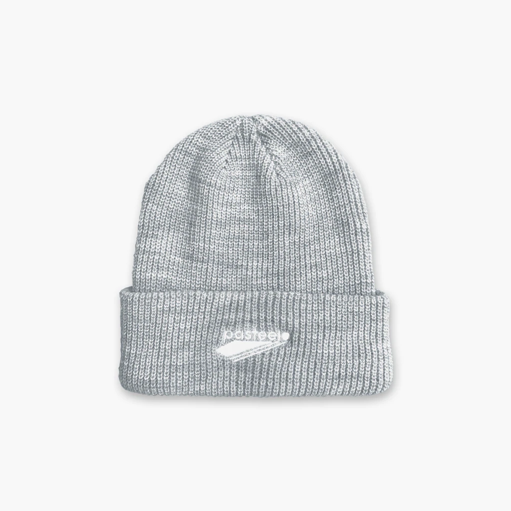 Pasteelo - Embroidered Beanie - Grå - Headz Up 