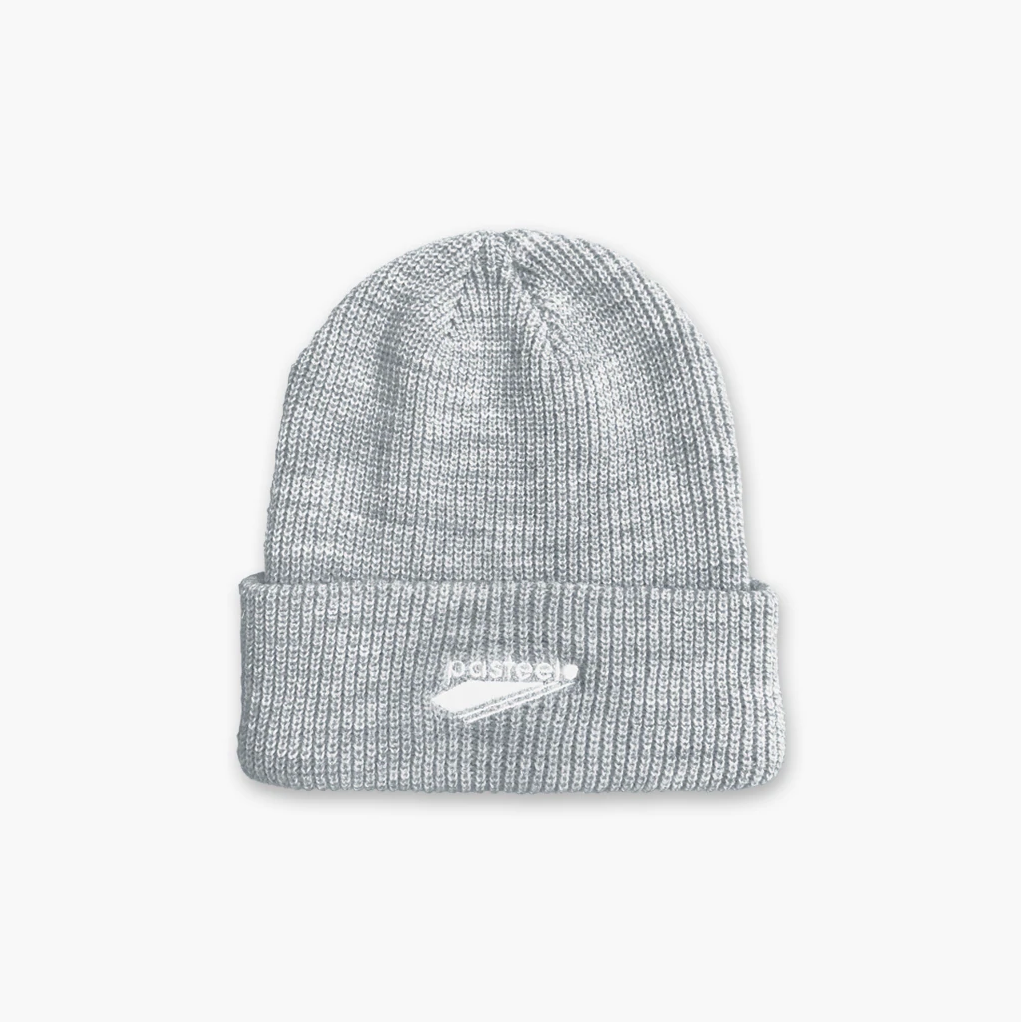 Pasteelo - Embroidered Beanie - Grå - Headz Up 