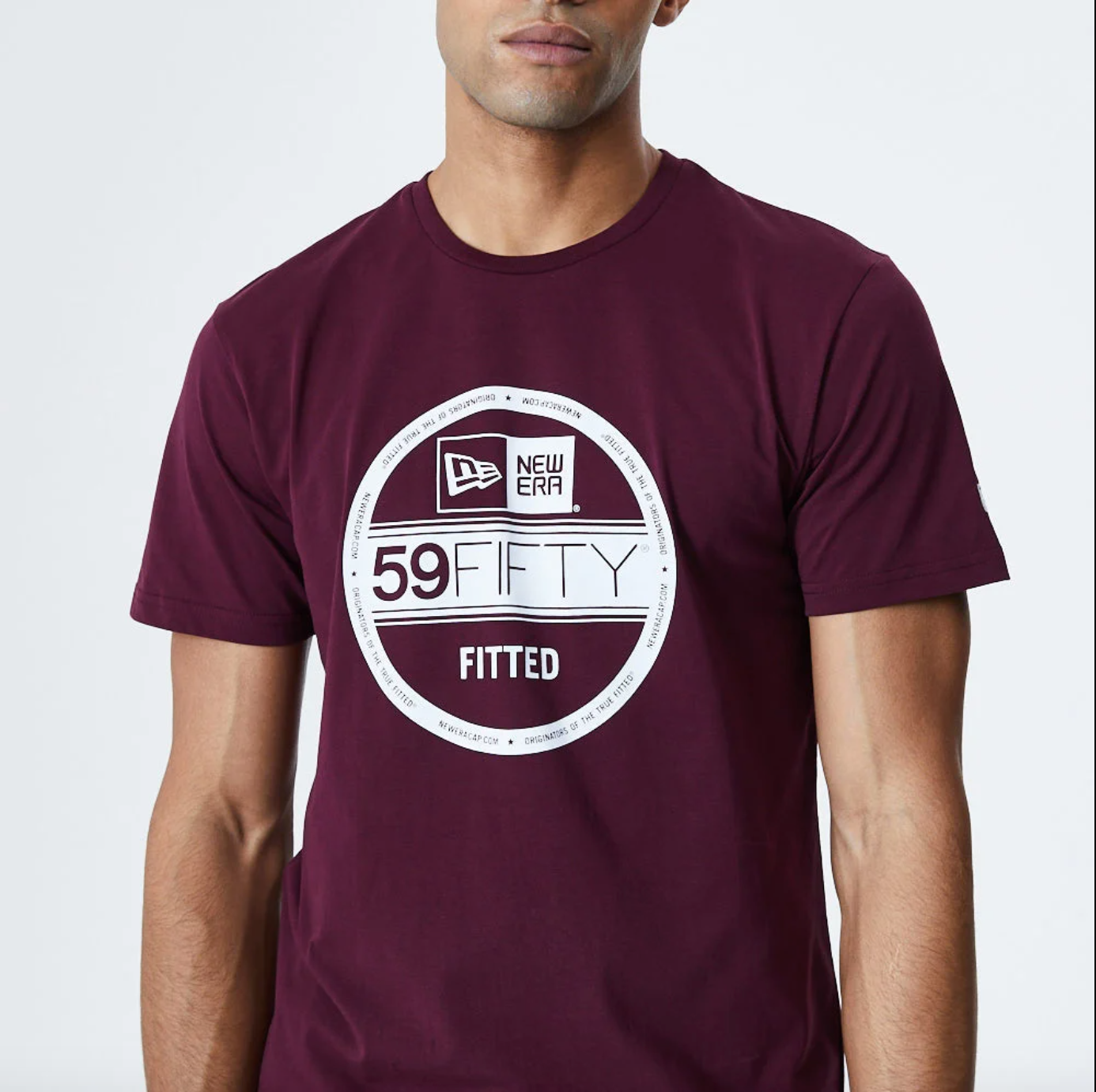 New Era Essential 59fifty Fitted Visor Sticker - Maroon - Headz Up 