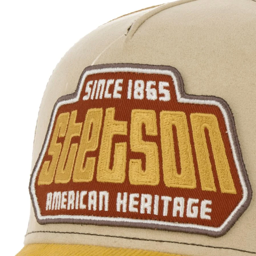 Brickstone Trucker Cap - Yellow/Khaki/Orange - Headz Up 